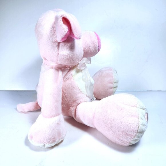 Kelly Toy Plush Pig Pink with White belly Hearts on the Feet 12 1/2" with Tags - Picture 5 of 9